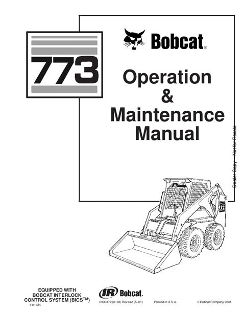 bobcat 773 service manual pdf